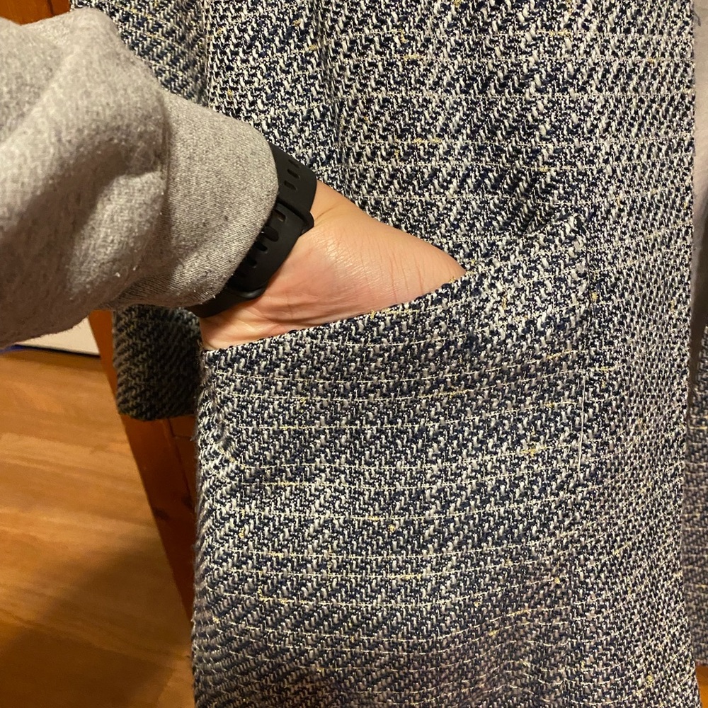 H&M Blue Tweed Jacket - Picture 3 of 5